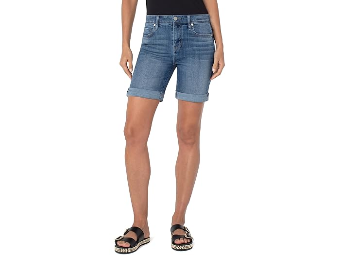 (取寄) リバプールロサンゼルス マーリー ガールフレンド ショーツ W/ ロールド カフ イン ニュートン Liverpool Los Angeles Marley Girlfriend Shorts w/ Rolled Cuff in Newton Newton