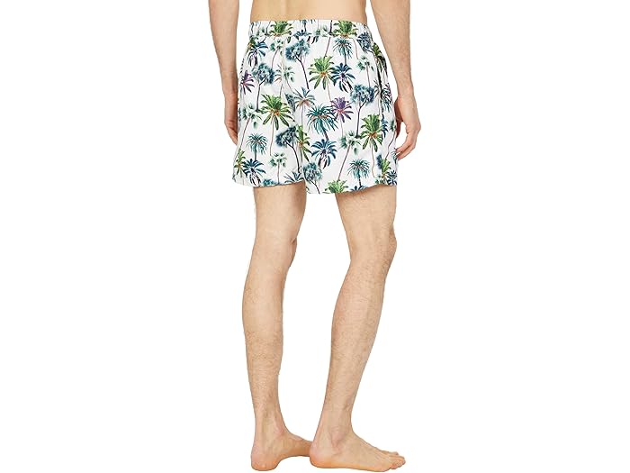 (取寄) セレクテッド オム クラシック スイムショーツ Selected Homme Classic Swimshorts Bone White Palm Tree