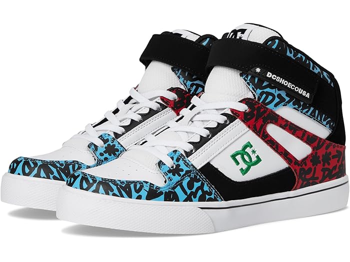 (取寄) DC キッズ ピュア ハイ トップ EV (リトル キッド ビッグ キッド) Pure High-Top EV (Little Kid/Big Kid) Blue/Red/White