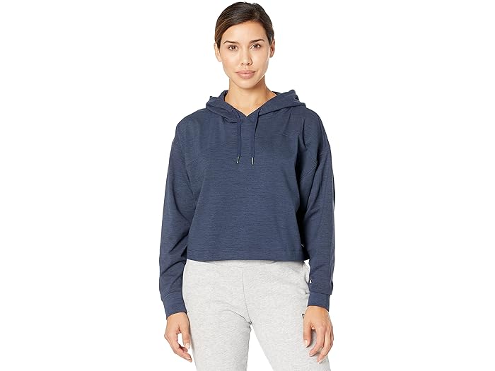 (取寄) プーマ ゴルフ クラウドスパン クロップド ブーディ PUMA Golf Cloudspun Cropped Hoodie Navy Blazer Heather その1