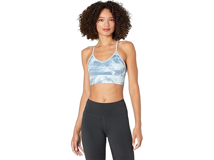 (取寄) リーボック ミート ユー ゼア オール オーバー プリント ブラ Reebok Meet You There All Over Print Bra Blue Slate