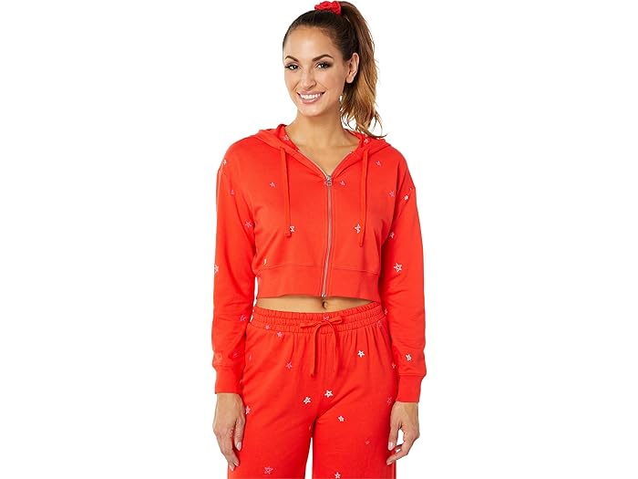 (取寄) スプレンディッド サンダウン ジョーイ スター エンブロイダー パーカー Splendid Sundown Joey Star Embroidered Hoodie Red Multi