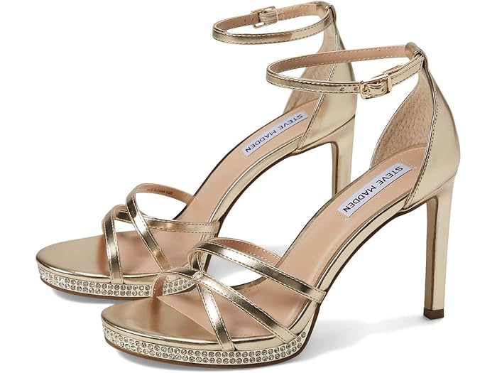 楽天ジェットラグ楽天市場店（取寄） スティーブマデン カンミ ヒールド サンダル Steve Madden Kammi Heeled Sandal Gold