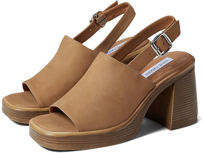 楽天ジェットラグ楽天市場店（取寄） スティーブマデン フォルツァ ヒールド サンダル Steve Madden Forza Heeled Sandal Camel Nubuck