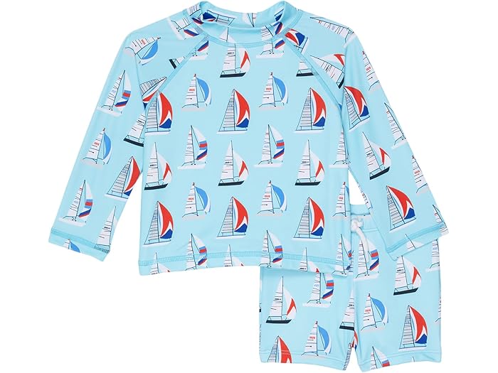 (取寄) ジャニー アンド ジャック ラッシュガード スイム セット (インファント) Janie and Jack Rashguard Swim Set (Infant) Blue