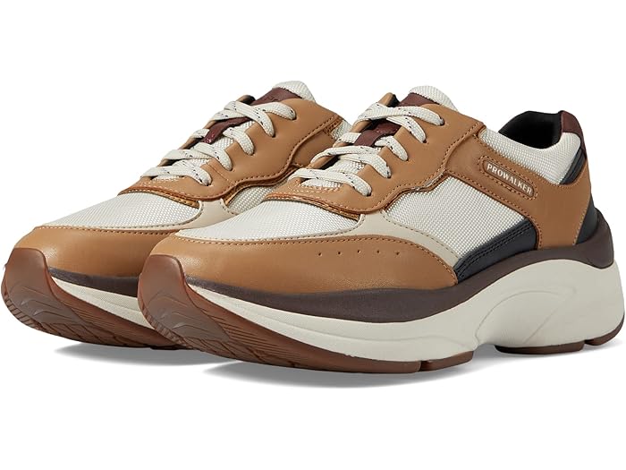 () åݡ ץ 졼å Rockport Prowalker Lace-Up Tan/Black Leathe...