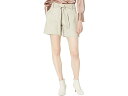 (取寄) ヴィンス ステッチド ベルト レザー ショーツ Vince Stitched Belt Leather Shorts Light Dove