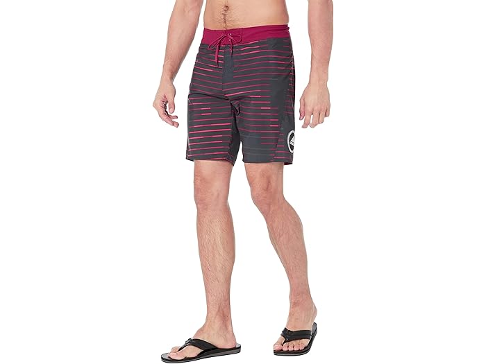 (取寄) アディダス メルボルン グラフィック 19 ボードショーツ adidas Melbourne Graphic 19" Boardshorts Black/Vivid Red