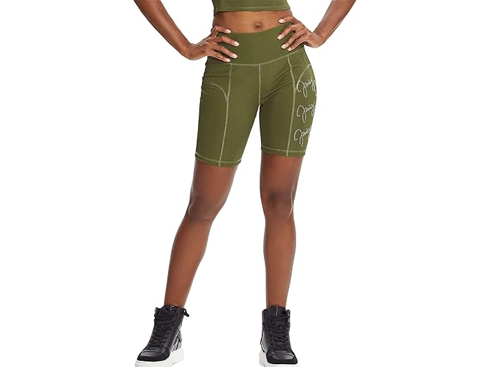 () 塼塼 Х 硼 Juicy Couture Biker Shorts Moss