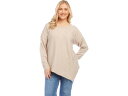 (取寄) カレンケーン アシンメトリック ヘム セーター Karen Kane Asymmetric Hem Sweater Oatmeal(4)