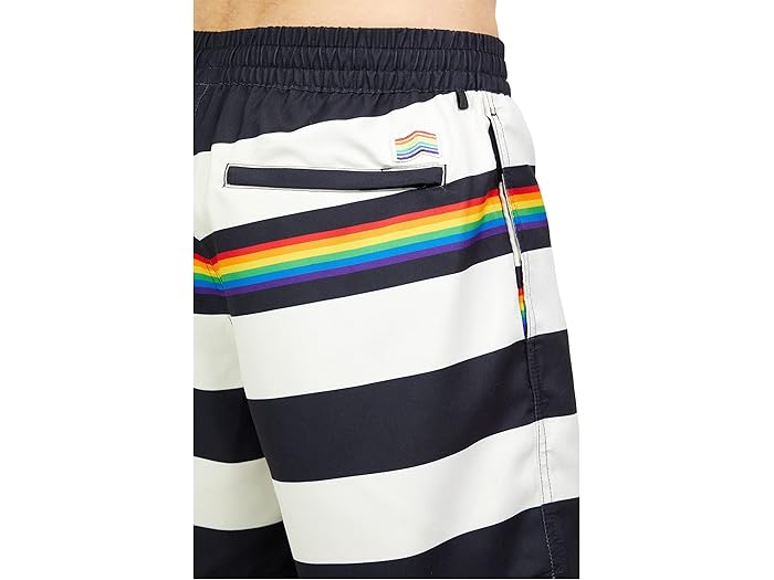 (取寄) バンズ プライド ストライプ 17 ボレー Vans Pride Stripe 17" Volley Black/Rainbow