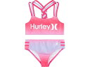 (取寄) ハーレー キッズ ツーピース ブレイデッド ストラップ ビキニ スイム セット (リトル キッズ) Hurley Kids Two-Piece Braided Strap Bikini Swim Set (Little Kids) Turquoise Waves