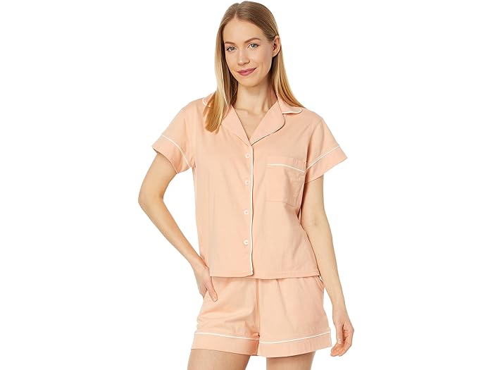 (取寄) パクト オール イーズ ショート スリーブ スリープ トップ PACT All Ease Short Sleeve Sleep Top Apricot