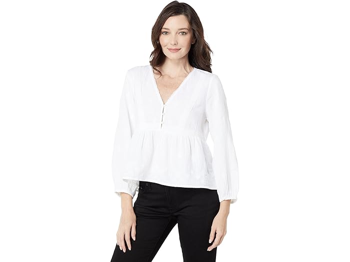 (取寄) ラッキーブランド レース インセット ベビードール トップ Lucky Brand Lac