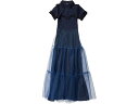 (取寄) rokh フリル ポロ ドレス W/ チュール スカート rokh Frill Polo Dress w/ Tulle Skirt Navy(4)