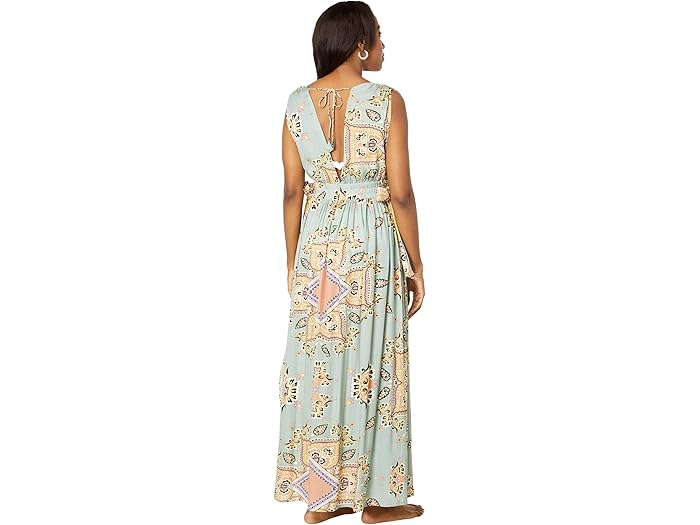 (取寄) アメリカアンドビヨンド シルト グリーン メダリオン プリント マキシ ドレス America & Beyond Silt Green Medallion Print Maxi Dress Green