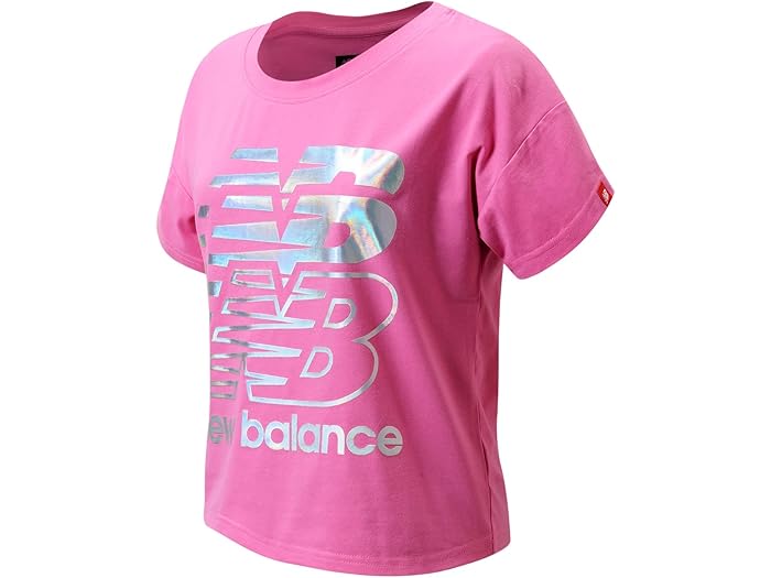 (取寄) ニューバランス キッズ パフォーマンス ラグラン トップ (ビッグ キッズ) New Balance Kids Performance Raglan Top (Big Kids) Vibrant Pink