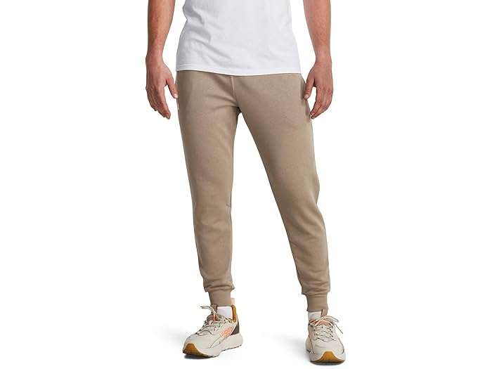 (取寄) アンダーアーマー ライバル フリース ジョガーズ Under Armour Rival Fleece Joggers Sahara/White