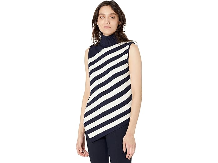 () ߥ꡼ ȥ饤 ȥꥫ  MILLY Stripe Asymmetrical Tank Ecru/Navy