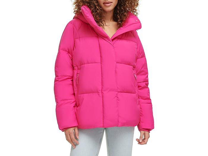 () ꡼Х ƥå աǥå Х֥ ѥե Levi's? Quilted Hooded Bubble Puffer P...