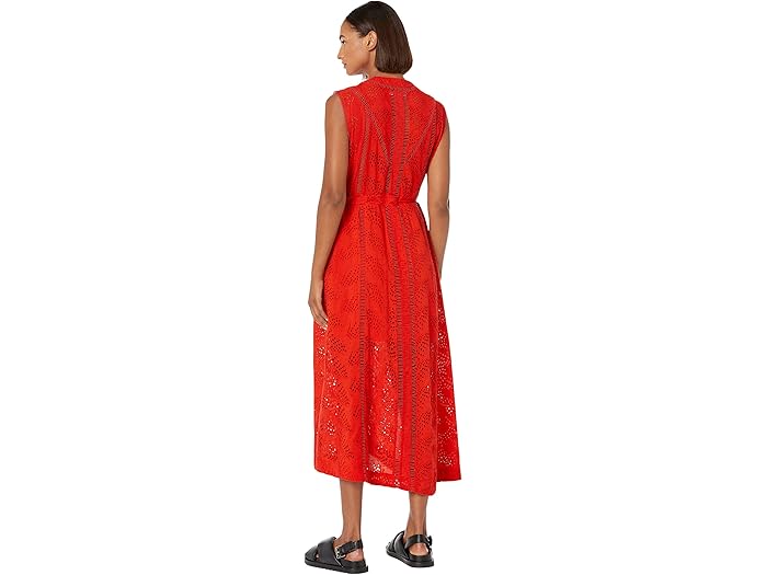 (取寄) オールセインツ テート ブロドリー ドレス AllSaints Tate Broderie Dress Poppy Blaze Red