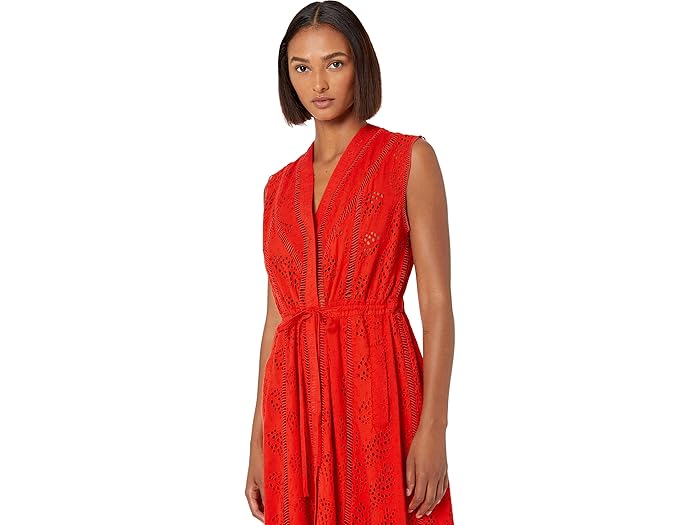 (取寄) オールセインツ テート ブロドリー ドレス AllSaints Tate Broderie Dress Poppy Blaze Red