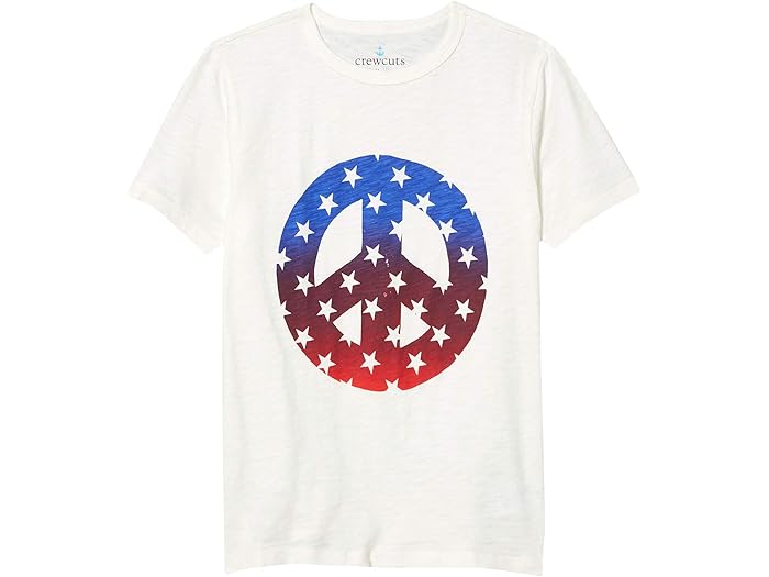 (取寄) クルーカッツバイJ.クルー ショート スリーブ Tシャツ (トドラー/リトル キッズ/ビッグ キッズ) crewcuts by J.Crew Short Sleeve T-Shirt (Toddler/Little Kids/Big Kids) American Peace