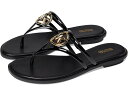 (取寄) マイケルコース ハンプトン フラッツ サンダル MICHAEL Michael Kors Hampton Flat Sandal Black