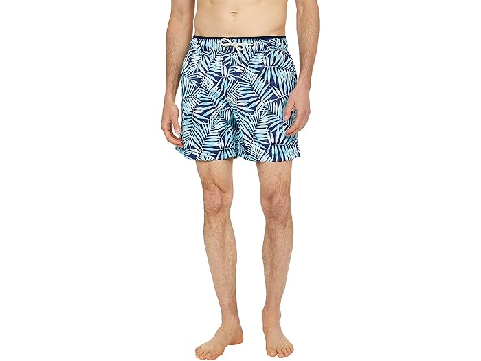 (取寄) セレクテッド オム イビサ フレックス スイム ショーツ Selected Homme Ibiza Flex Swim Shorts Blue Depths Leaf