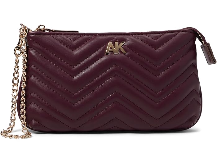 (取寄) アンクライン キルテッド チェイン リスレット Anne Klein Quilted Chain Wristlet Cranberry