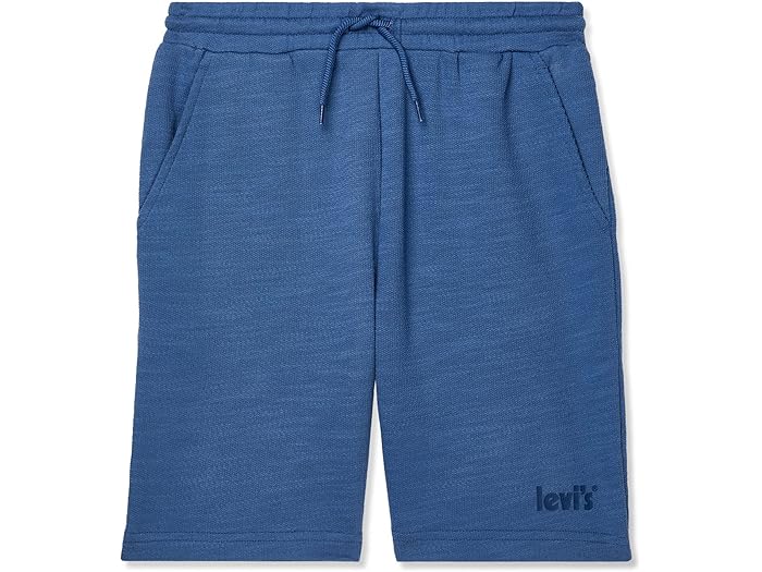 (取寄) リーバイス キッズ ポスター ロゴ フレンチ テリー ショーツ (ビッグ キッズ) Levi's? Kids Poster Logo French Terry Shorts (Big Kids) True Navy