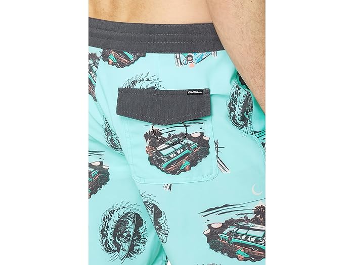 (取寄) オニール レイル トゥ レイル クルーザー 19 ボードショーツ O'Neill Rail to Rail Cruzer 19" Boardshorts Turquoise