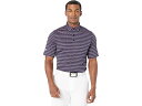 (取寄) キャロウェイ ヤーン-ダイド ベンチレーテッド ジャカード ストライプ ポロ Callaway Yarn-Dyed Ventilated Jacquard Stripe Polo Peacoat