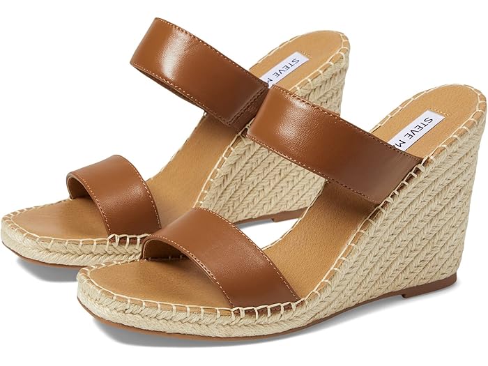 () ƥ֥ޥǥ  å  Steve Madden Icey Wedge Sandal Cognac Lea...