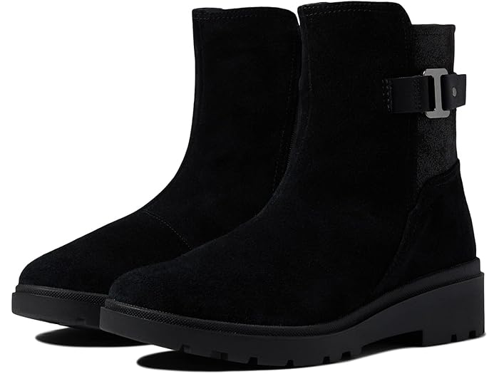() 顼  ߥå Clarks Calla Mid Black Suede