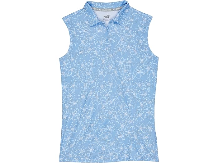 (取寄) プーマ ゴルフ キッズ クラウドスパン アイランド スリーブレス ポロ (リトル キッズ/ビッグ キッズ) PUMA Golf Kids Cloudspun Island Sleeveless Polo (Little Kids/Big Kids) Day Dream Heather その1