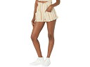 (取寄) フリーピープル トパンガ ヤーンダイ ショーツ Free People Topanga Yarn-Dye Shorts Tan Combo