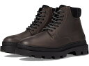 (取寄) ヒューゴ グラハム レザー チャンキー レース ブーツ HUGO Graham Leather Chunky Lace Boot Dark Grey