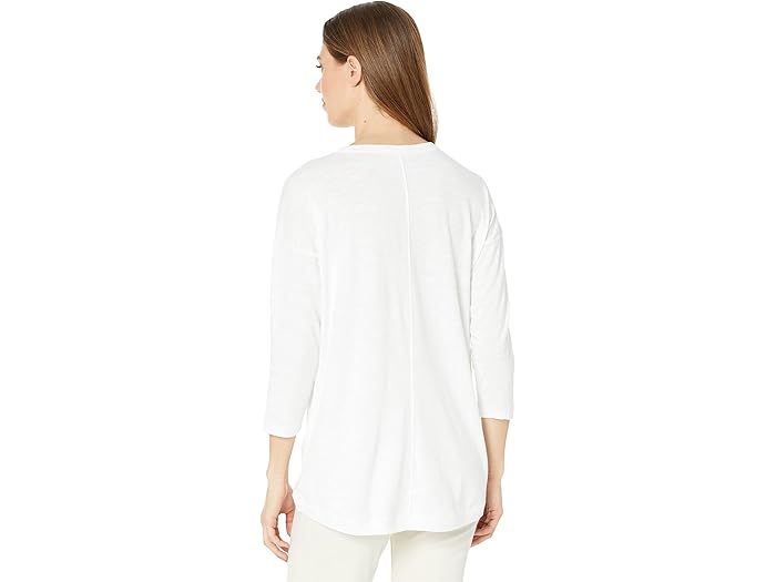 (取寄) リラ P フレイム モーダル ハイロ— ポケット チュニック Lilla P Flame Modal High-Low Pocket Tunic White