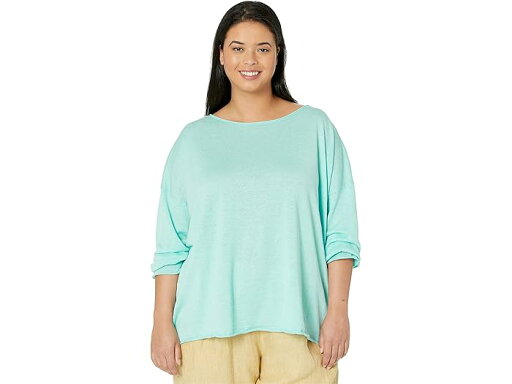 (取寄) アイリーン フィッシャー ボートネック ボックス トップ イン オーガニック リネン コットン ジャージ Eileen Fisher Boatneck Box Top in Organic Linen Cotton Jersey Aqua (取寄) アイリーン フィッシャー ボートネック ボックス トップ イン オーガニック リネン コットン ジャージ Eileen Fisher Boatneck Box Top in Organic Linen Cotton Jersey Aqua