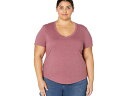 (取寄) テンツリー ツリーブレンド V-ネック Tシャツ tentree Treeblend V-Neck T-Shirt Crushed Berry Heather(4)