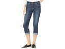 (取寄) シグネチャーバイリーバイストラウス&コーゴールドラベル ミッドライズ カプリ ジーンズ Signature by Levi Strauss & Co. Gold Label Mid-Rise Capri Jeans Blue Laguna(4)