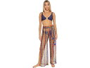 (取寄) トリーナターク イセーリ クローシェ スプリット レッグ パンツ Trina Turk Iseree Crochet Split Leg Pants Multi(4)
