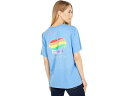 (取寄) アイボリーエラ ラブ イズ ラブ プライド ショート スリーブ ティー Ivory Ella Love Is Love Pride Short Sleeve Tee Azure Blue