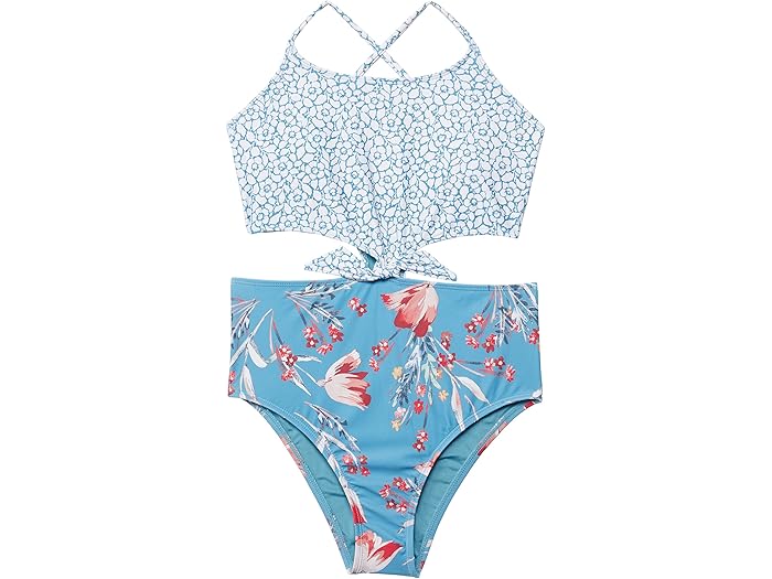 (取寄) オニール キッズ シルヴィー フローラル ノット ワンピース (リトル キッズ/ビッグ キッズ) O'Neill Kids Sylvie Floral Knot One-Piece (Little Kids/Big Kids) Vanilla