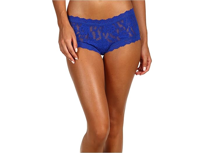(取寄) ハンキー パンキー シグニチャー レース ボーイショーツ Hanky Panky Signature Lace Boyshort Cobalt/Cobalt/Academy