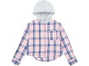 (取寄) リーバイス キッズ フーデット ボタンアップ フランネル シャツ (ビッグ キッズ) Levi's? Kids Hooded Button-Up Flannel Shirt (Big Kids) Bridal Rose