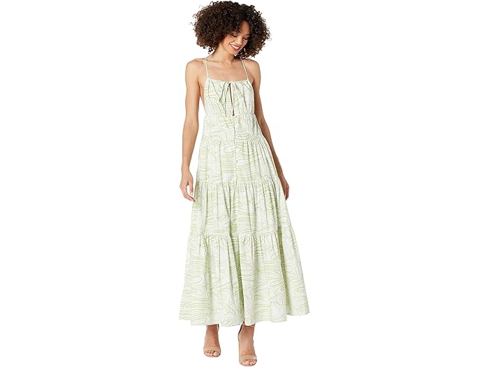 (取寄) チャーリーホリデー プリシラ マキシ ドレス Charlie Holiday Pricilla Maxi Dress Abstract Wave