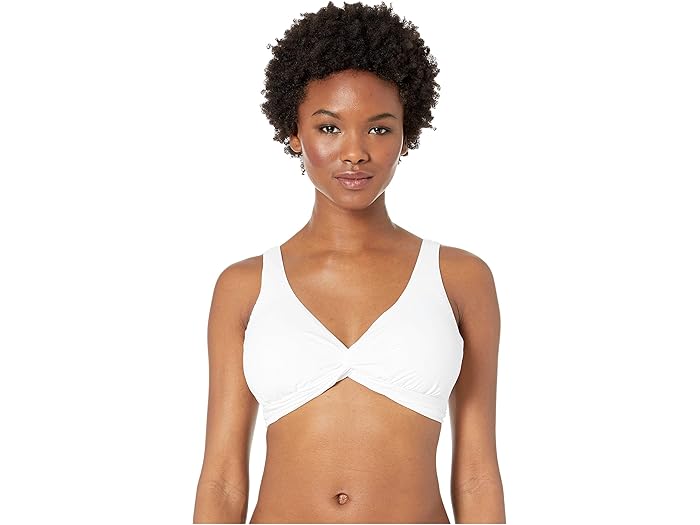 (取寄) トミーバハマ パール アンダーワイヤー オーバー ザ ショルダー ツイスト フロント ブラ Tommy Bahama Pearl Underwire Over the Shoulder Twist Front Bra White