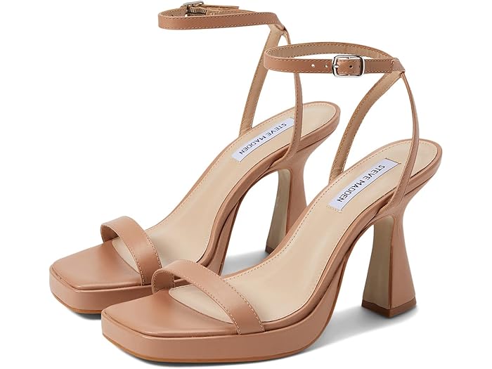 楽天ジェットラグ楽天市場店（取寄） スティーブマデン ニッキー ヒールド サンダル Steve Madden Nicky Heeled Sandal Tan Leather 1
